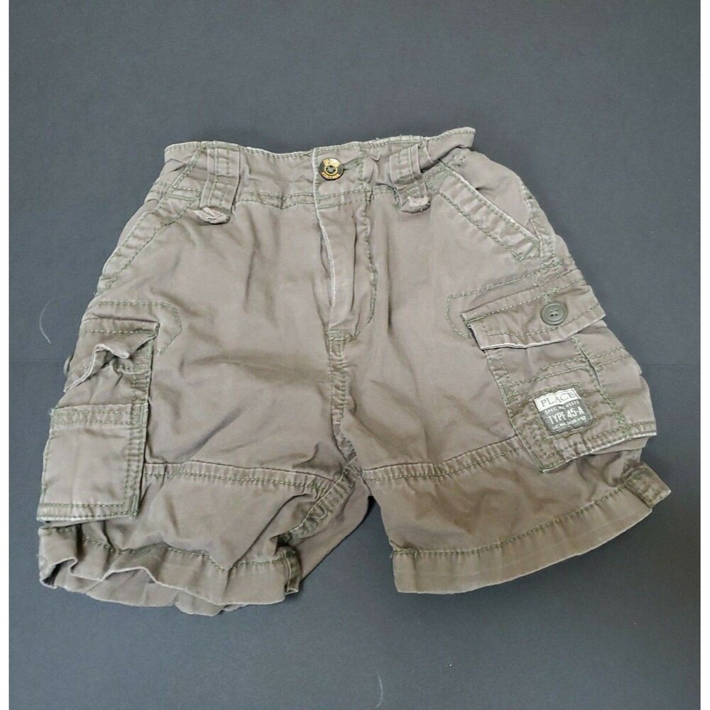 Boy's  The Children's Place 12 month green cargo shorts